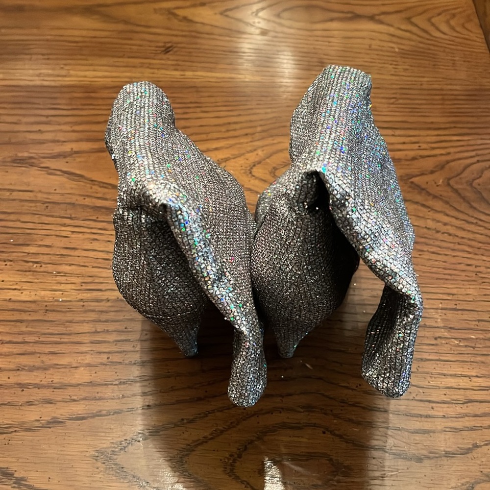 Steven By Steve Madden Sparkly Sequin Boots, Size… - image 5